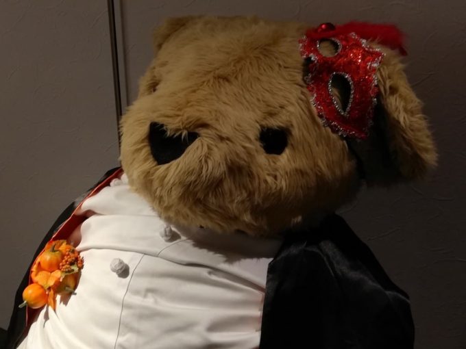 リーガロイヤルホテル大阪のハロウィンスイーツビュッフェのクマ