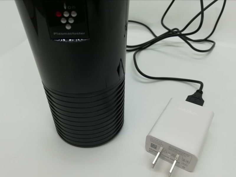 USB電源アダプタに接続して使用可能