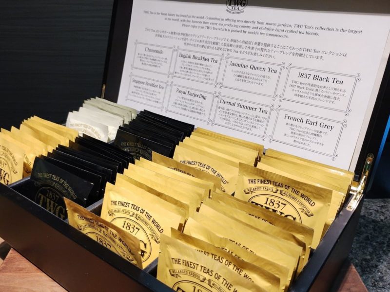 2022年ANAクラウンプラザホテル大阪「デザート＆ランチブッフェ〜サマーフルーツ〜」の8種類のTWG紅茶