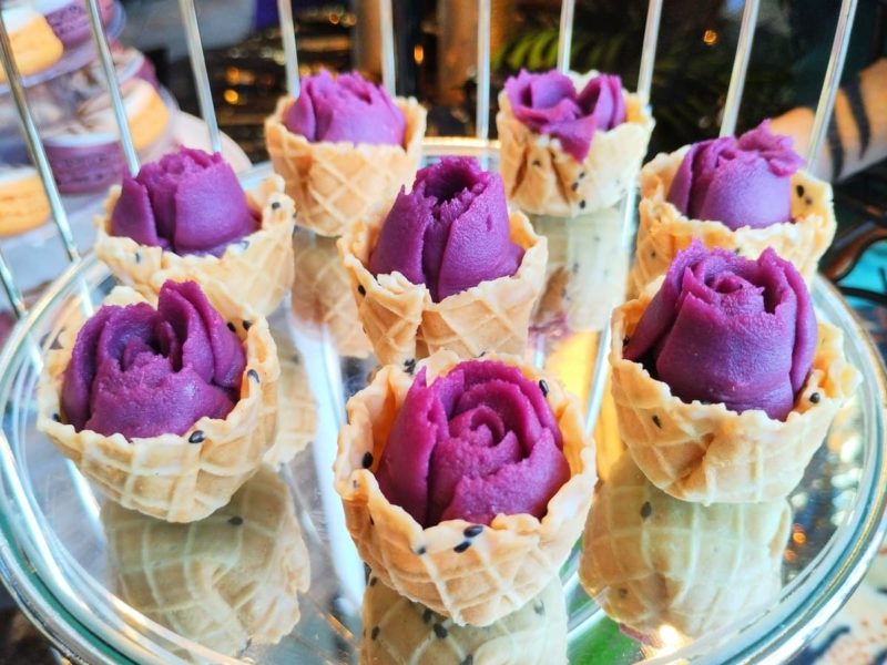 ローズカップ・紫芋のタルト