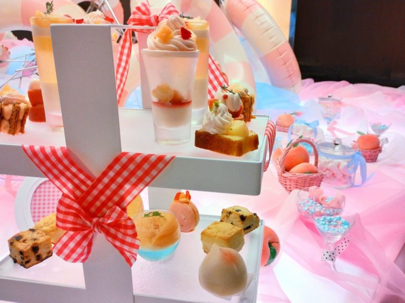 ANAクラウンプラザホテル大阪の桃のアフタヌーンティー「Pink afternoon tea ~Peach~」のメニュー内容